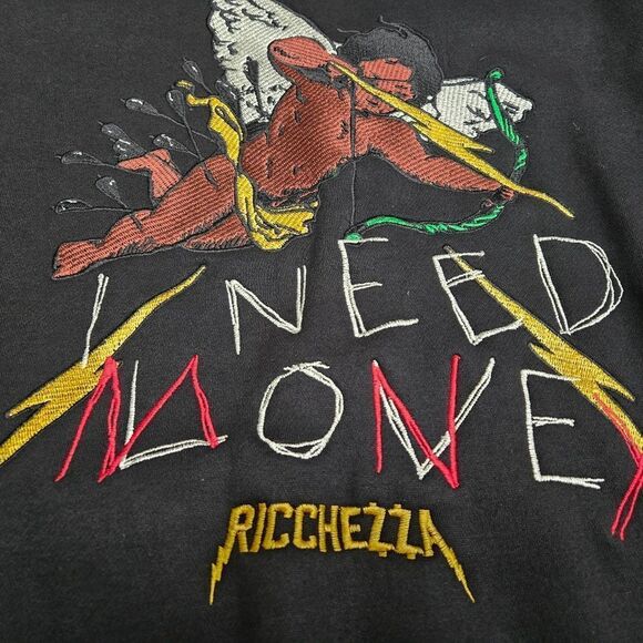 Richezza Love Hurts Money Heals - I Need Money hoodie sweatshirt small Rare HTF - Picture 6 of 14